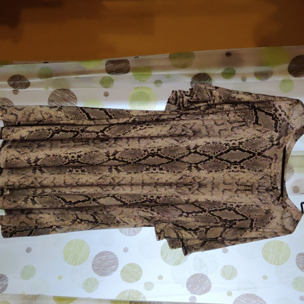 Snake print dress